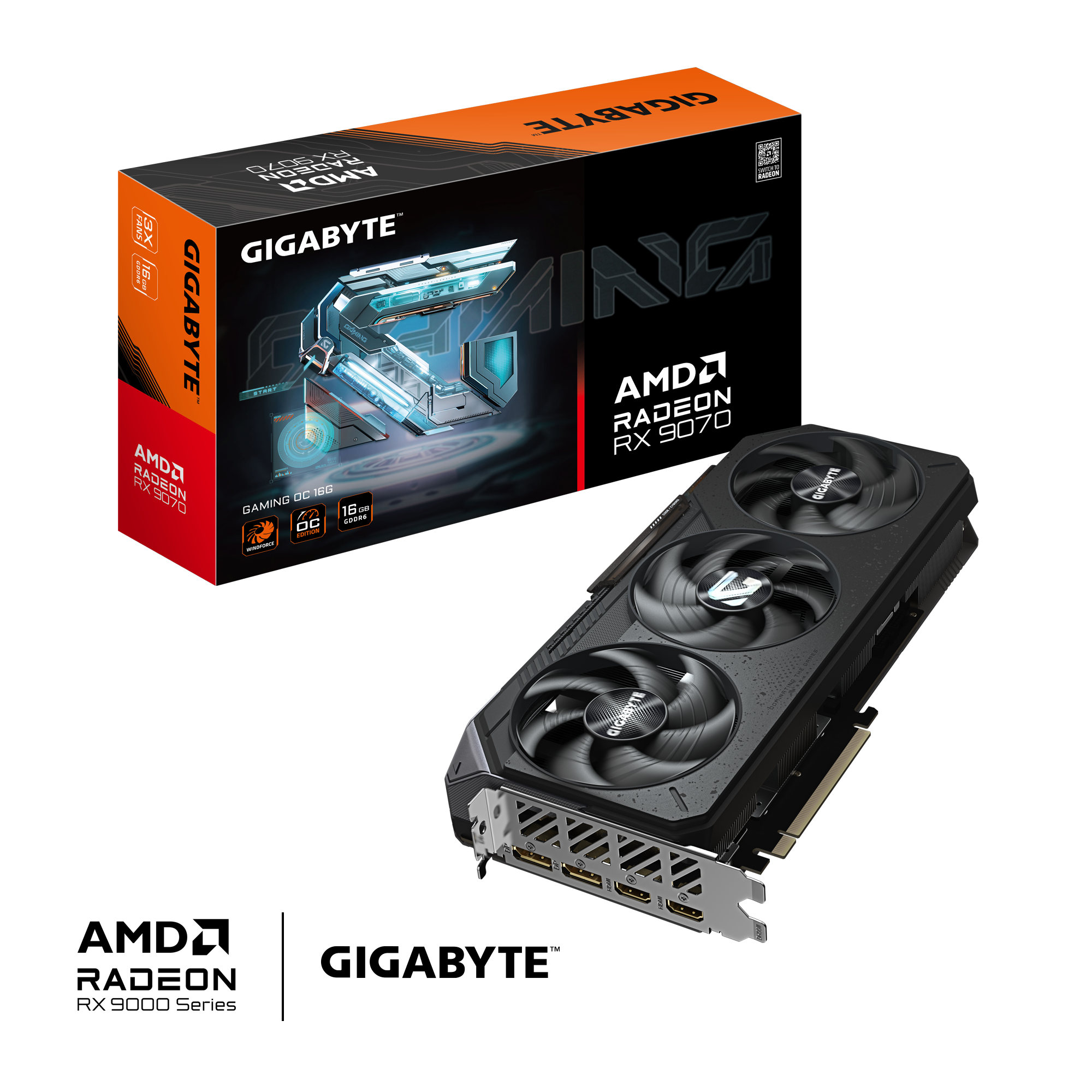 Gigabyte 技嘉Gaming OC AMD Radeon RX 9070 显示卡16GB 