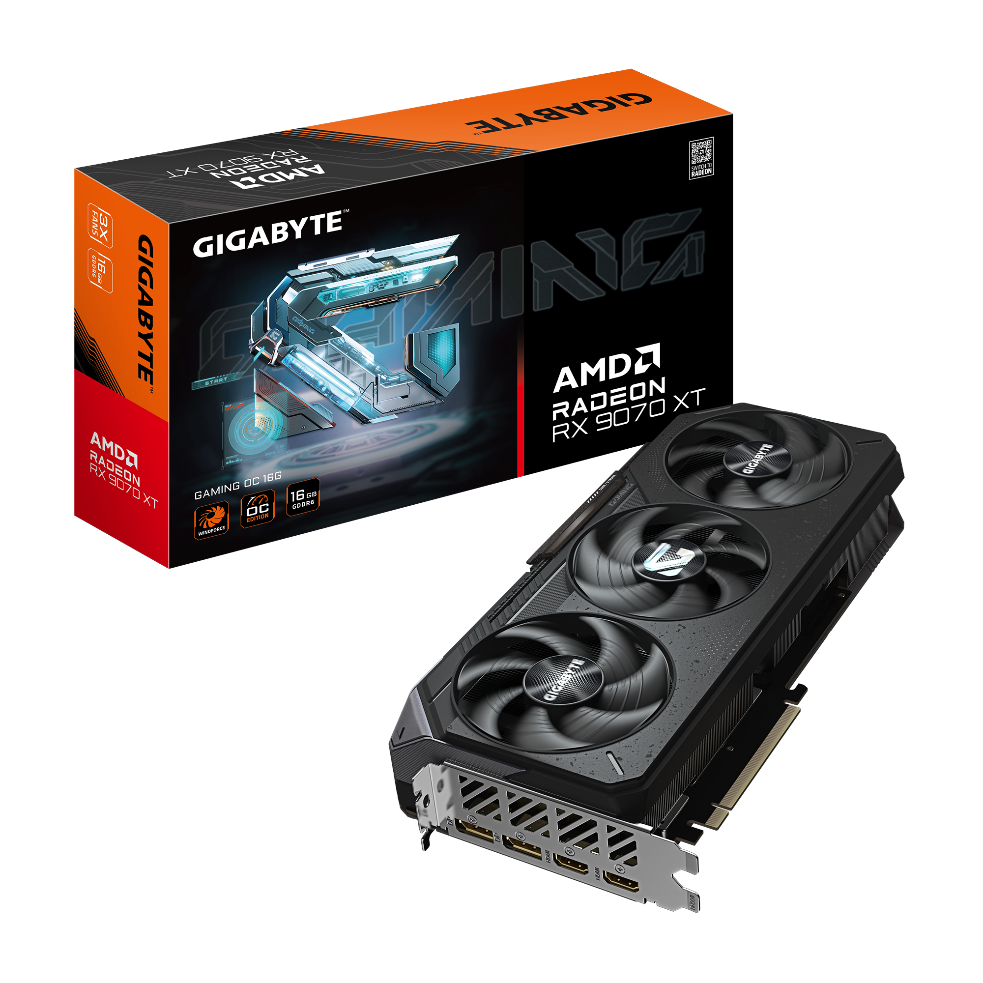 Gigabyte 技嘉Gaming OC AMD Radeon RX 9070 XT 显示卡16GB 