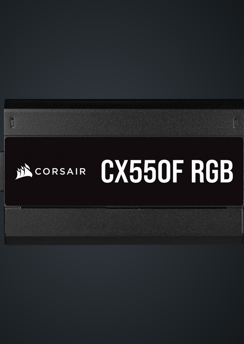 Corsair CX550F RGB 550W 80Plus Bronze Fully Modular 铜牌全模组主机电源(5年保) 黑/白