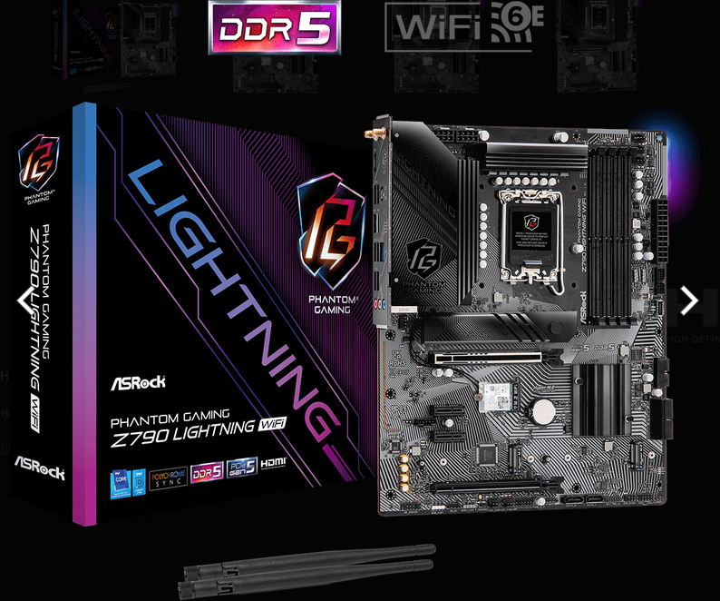 ASRock 華擎 Z790 LIGHTNING WIFI ATX 主機板 (DDR5)