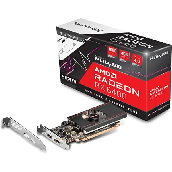 SAPPHIRE PULSE Radeon RX 6400 4G 显示卡LP