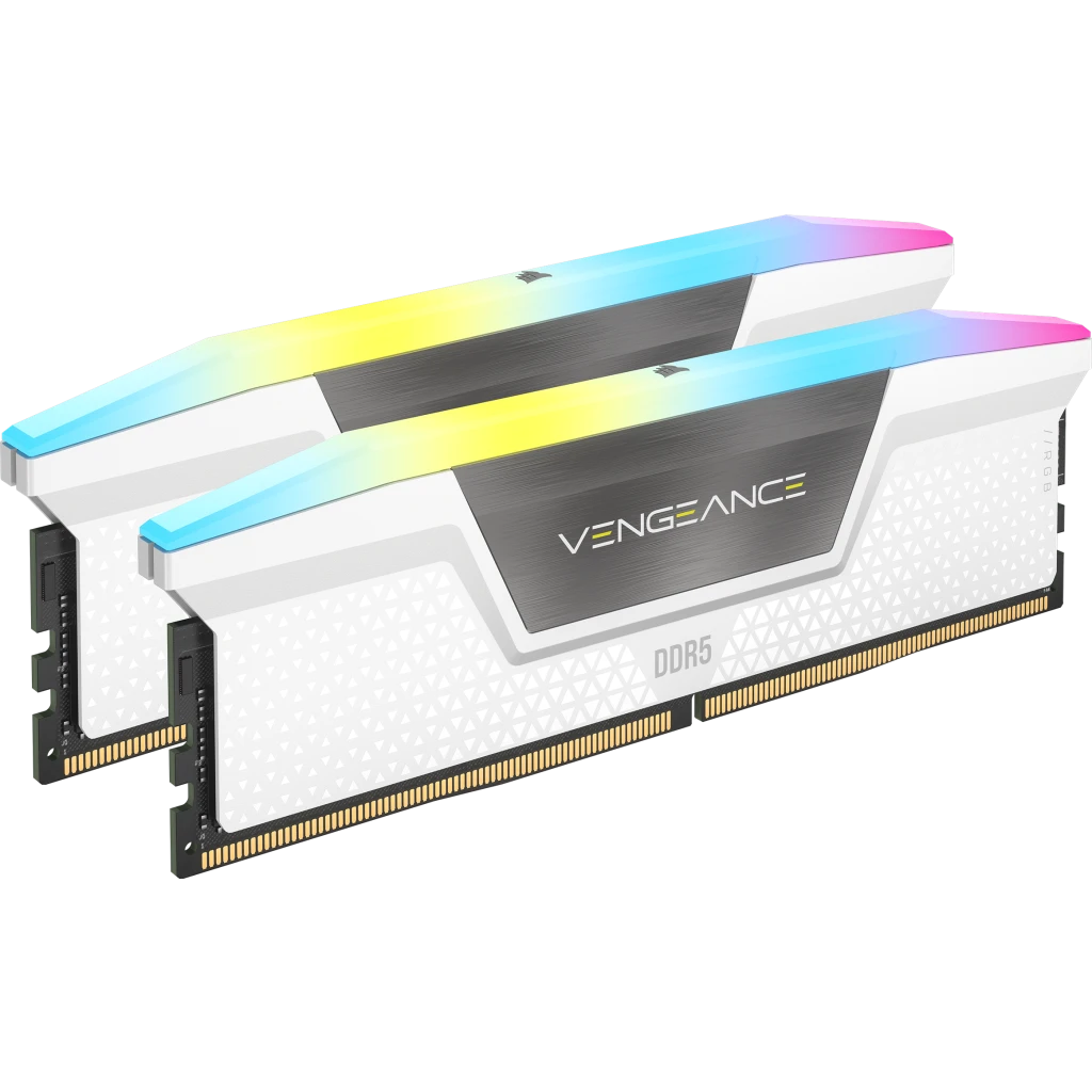 Corsair VENGEANCE RGB DDR5 6000MHz 32GB (16GB X2) CL40 記憶體 白色