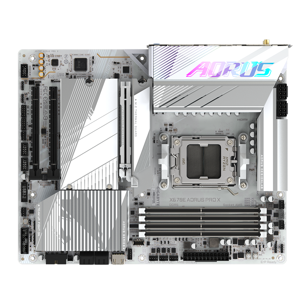 GIGABYTE 技嘉 X670E AORUS PRO X WIFI ATX 白色主機板 (DDR5)