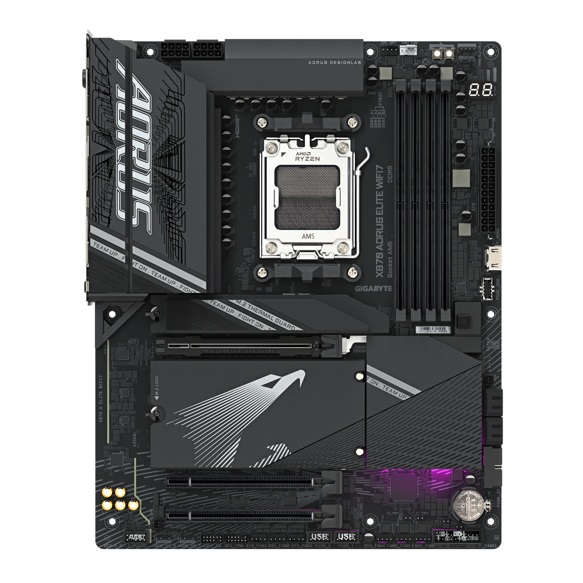 GIGABYTE 技嘉X870 AORUS ELITE WIFI7 ATX 主机板(DDR5) 