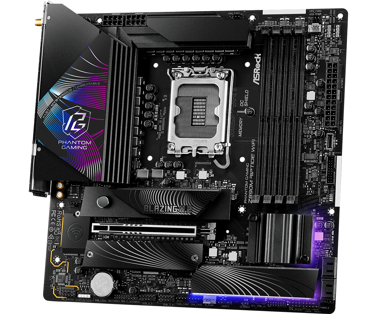 ASRock 华擎Z890M RIPTIDE WIFI MATX 主机板(DDR5) 