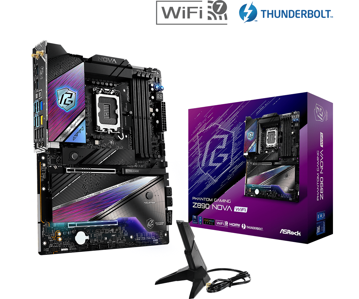 ASRock 华擎Z890 NOVA WIFI ATX 主机板(DDR5) 