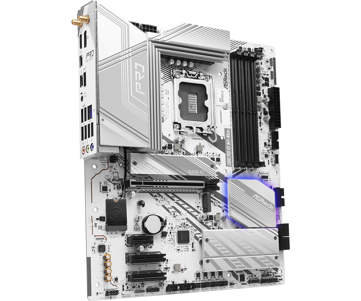 ASRock 华擎Z890 PRO RS WIFI WHITE ATX 白色主机板(DDR5) 