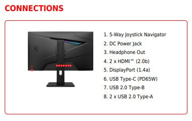 MSI 微星Optix MAG274QRF-QD E2 电竞显示器(27 吋WQHD 180Hz IPS HDR) - 2560 x 1440 