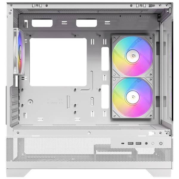 (內附3隻風扇)Antec CX500M RGB MATX 電競機箱 黑/白