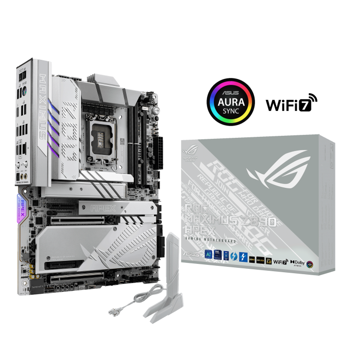 ASUS 华硕ROG MAXIMUS Z890 APEX ATX 白色主机板DDR5 