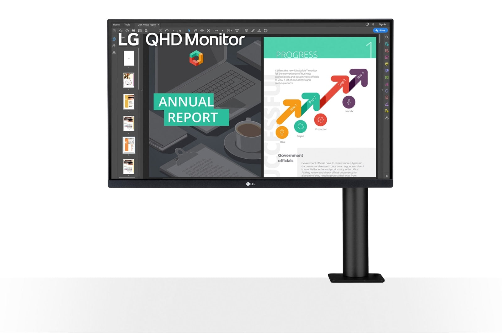 (內置喇叭) LG 27QN880-B 顯示器 27" QHD 2K IPS HDR10 Type-C Ergo支架 - 2560 x 1440