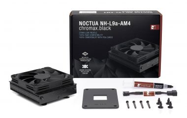 Noctua NH-L9a-AM4 chromax.black 风冷散热器AMD CPU 适用AM4