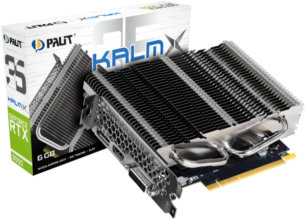 Palit KalmX GeForce RTX 3050 6GB 顯示卡 靜音無風扇設計