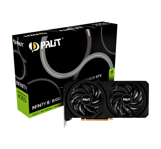 【本月推薦】Palit Infinity 2 GeForce RTX 4060 8G GDDR6 顯示卡 雙風扇, 出機一流