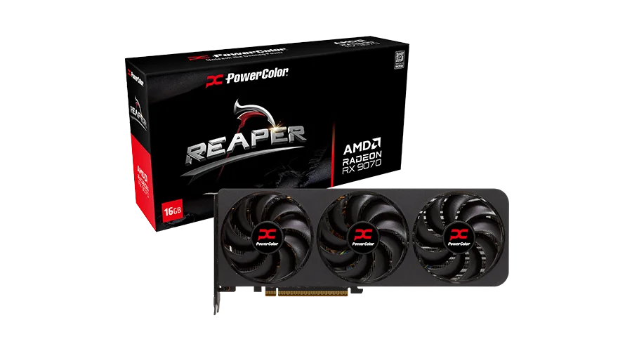 PowerColor REAPER AMD Radeon RX 9070 显示卡16GB 