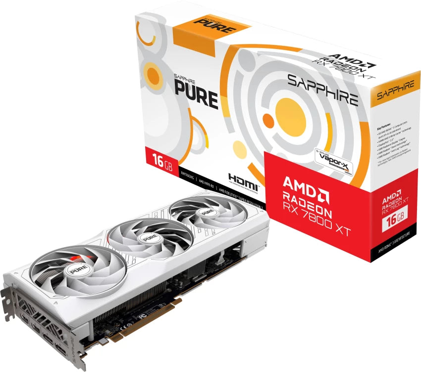 Sapphire GAMING Pure AMD Radeon RX 7800 XT OC 显示卡16GB GDDR6 DUAL HDMI / DUAL DP