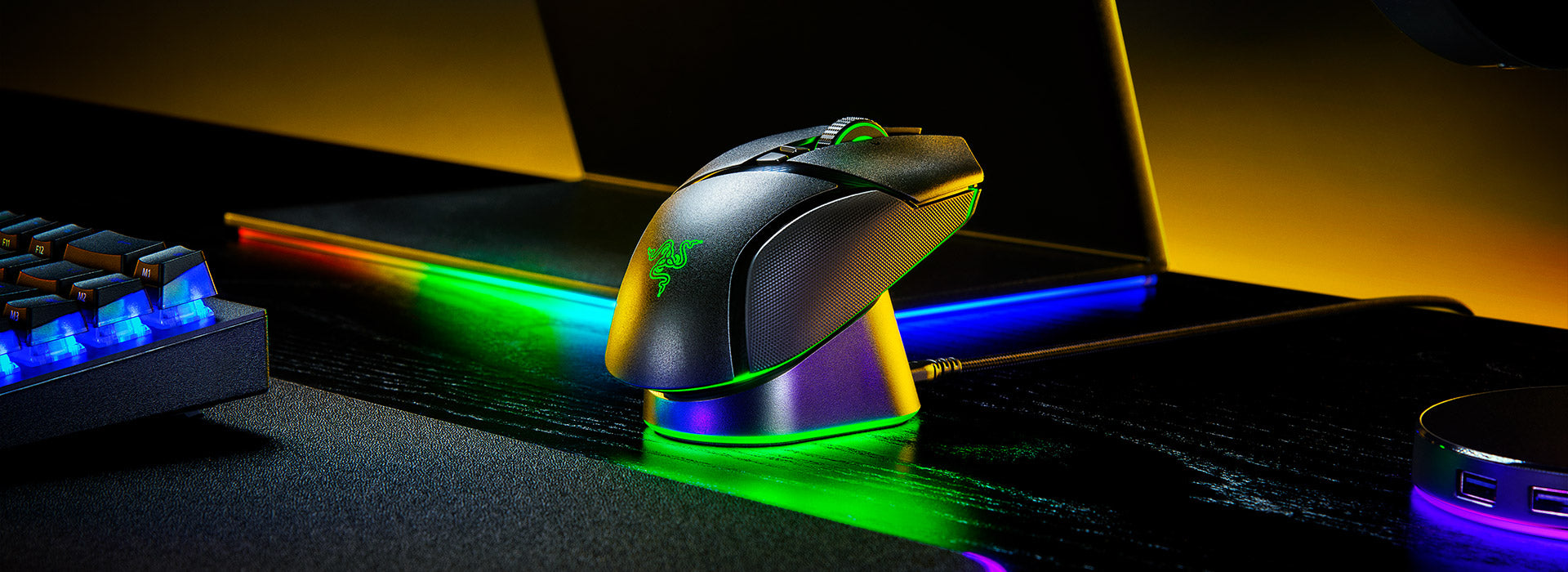 Razer 雷蛇Mouse Dock Pro 磁吸式无线滑鼠充电底座