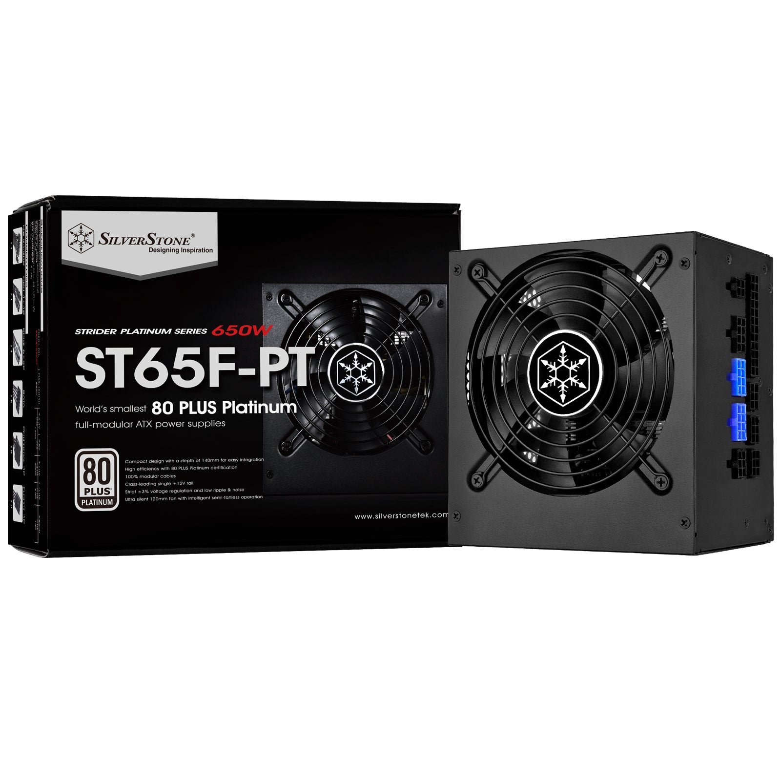 SilverStone ST65F-PT 650W 80 PLUS Platinum 铂金牌主机电源