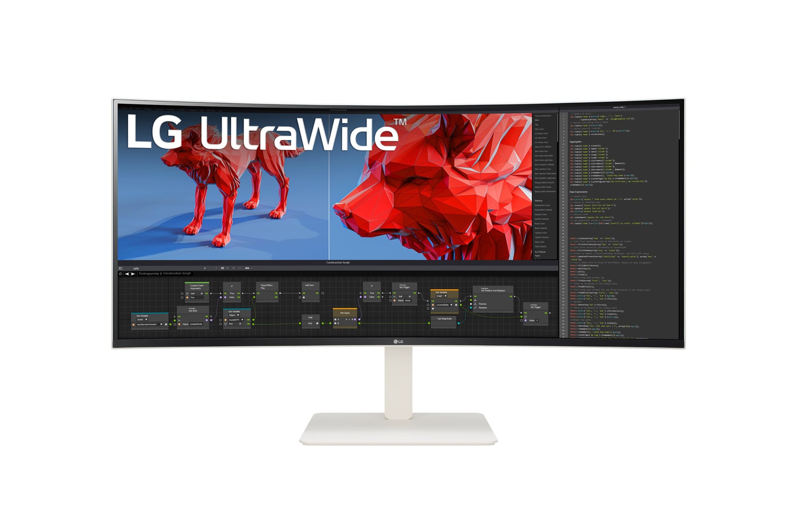 LG UltraWide 38WR85QC-W 曲面顯示器 34" 21:9 2K QHD+ nanoIPS 144Hz 1ms Curved 2300R - 3840 x 1600 白色