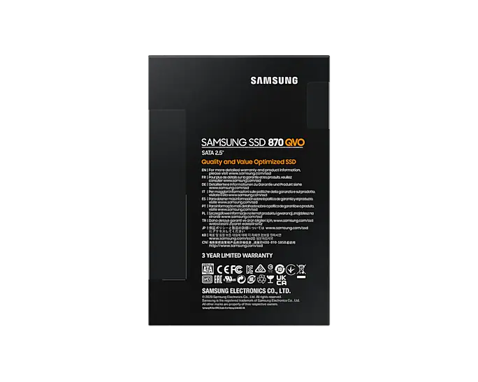 Samsung 870 QVO 2.5”SATA SSD 8TB