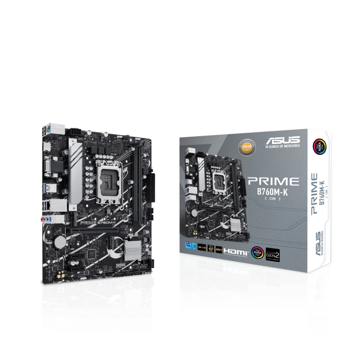 ASUS 華碩 PRIME B760M-K Micro-ATX 主機板 (DDR5)