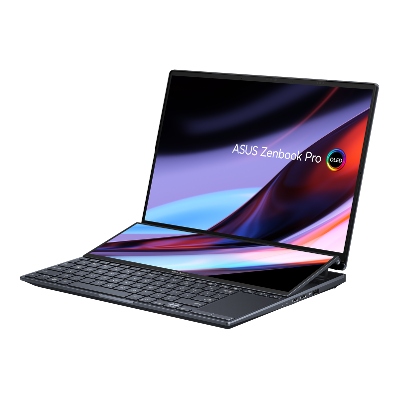 ASUS Zenbook Pro 14 DUO 12.7"輔助觸控螢幕 OLED 3K I9-13900H 32GB RAM 1TB SSD Notebook 手提電腦  (UX8402VU-OLED-TB9077WT)