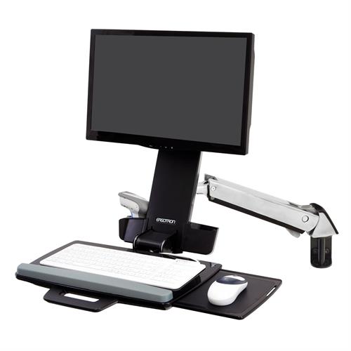 Ergotron StyleView® Sit-Stand Combo Arm (polished aluminum)