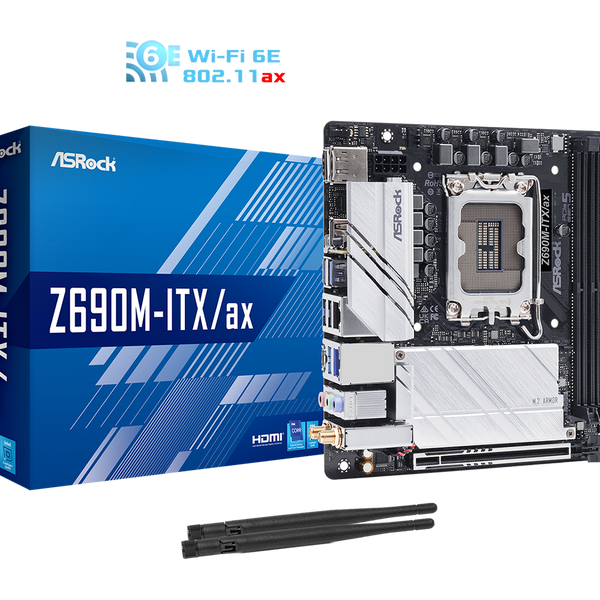 ASRock 華擎Z690M-ITX/AX ITX 主機板(DDR4)