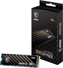 MSI SPATIUM M450 M.2 PCI-E 4.0 SSD 500GB 固态硬碟(3600MB/s) 