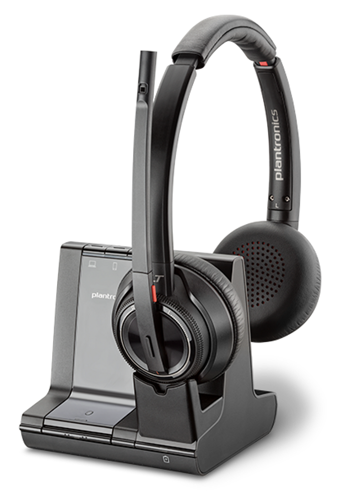 Savi 8220 Office Wireless DECT Headset (Poly) - Dual Ear 