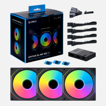 【電腦節限定】Lian Li UNI FAN SL-Infinity 120 RGB 無限鏡積木風扇 (3pcs Pack) SL-INF 120